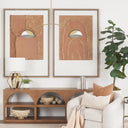 Cybill Brushed Brass w White Metal Shades 2-Light Chandelier - Default Title