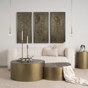 Britton Gold Metal w Clear Glass Globe 1-Light Pendant Light - Default Title