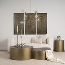 Britton Gold Metal w Clear Glass Globes 6-Light Chandelier - Default Title