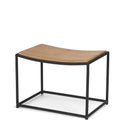 Taniel Light Brown Wood w Black Metal Stool - Default Title