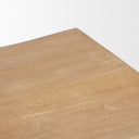 Taniel Light Brown Wood w Black Metal Stool - Default Title
