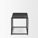 Taniel Textured Black Wood w Black Metal Stool - Default Title