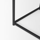 Taniel Textured Black Wood w Black Metal Stool - Default Title
