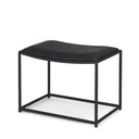 Taniel Black Leather w Black Metal Stool - Default Title