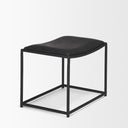 Taniel Black Leather w Black Metal Stool - Default Title