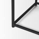 Taniel Black Leather w Black Metal Stool - Default Title