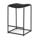 Taniel Black Leather w Black Metal Counter Stool - Default Title