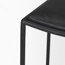 Taniel Black Leather w Black Metal Counter Stool - Default Title