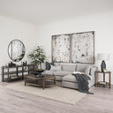 Halston Large Ottoman Light Gray Performance Fabric - Default Title