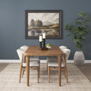Suvan 72L Light Brown Rectangular Oak Wood Dining Table - Default Title