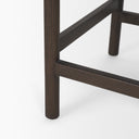 Sam Dark Brown Wood w Cream Fabric Counter Stool - Default Title