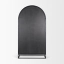 Sloan 805H Black Wood WBlack Metal Frame Arched Cabinet - Default Title
