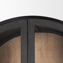 Sloan 805H Black Wood WBlack Metal Frame Arched Cabinet - Default Title