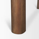 Tammar Rectangular Brown Wood w Tapered Legs Dining Table - Default Title