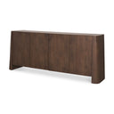 Tammar Brown Wood 4-Door Sideboard - Default Title
