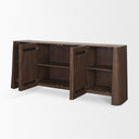 Tammar Brown Wood 4-Door Sideboard - Default Title