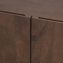 Tammar Brown Wood 4-Door Sideboard - Default Title