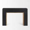 Tabor Natural Wood w Black Oak Waterfall Console Table - Default Title