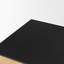 Tabor Natural Wood w Black Oak Waterfall Console Table - Default Title