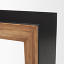 Tabor Natural Wood w Black Oak Waterfall Console Table - Default Title