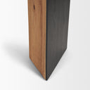 Tabor Natural Wood w Black Oak Waterfall Console Table - Default Title