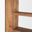 Tabor Natural Wood w Black Oak Frame Bookcase - Default Title