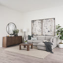 Tammar Brown Wood 4-Door Sideboard - Default Title