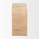 Sorina Reverse Fluted Light Brown Wood Accent Cabinet - Default Title