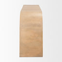 Sorina Reverse Fluted Light Brown Wood Sideboard - Default Title