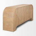 Sorina Reverse Fluted Light Brown Wood Sideboard - Default Title