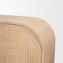 Sorina Reverse Fluted Light Brown Wood Sideboard - Default Title