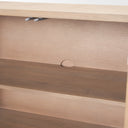Sorina Reverse Fluted Light Brown Wood Sideboard - Default Title