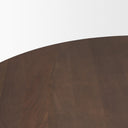 Swanson 60 Dark Brown Wood Round Pedestal Dining Table - Default Title