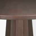 Swanson 60 Dark Brown Wood Round Pedestal Dining Table - Default Title