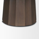 Swanson 60 Dark Brown Wood Round Pedestal Dining Table - Default Title