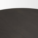 Tarro 60 Round Textured Espresso Wood w Geometrical Base Dining Table - Default Title