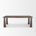 Wolcott Rectangular Dark Brown Solid Wood Dining Table - Default Title