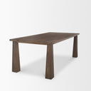 Wolcott Rectangular Dark Brown Solid Wood Dining Table - Default Title