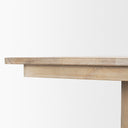 Shivon 94 Light Brown Mango Wood W Travertine Dining Table - Default Title