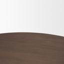 Shima Round Dark Brown Wood WArched Legs Coffee Table - Default Title