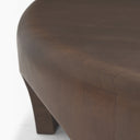 Shima Round Dark Brown Wood WArched Legs Coffee Table - Default Title