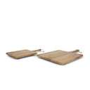 Khana Natural Solid Wood Square Serving Boards - Default Title