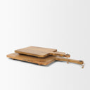 Khana Natural Solid Wood Square Serving Boards - Default Title