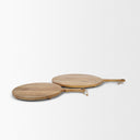 Karana Natural Solid Wood Round Serving Boards - Default Title
