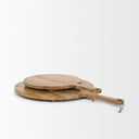 Karana Natural Solid Wood Round Serving Boards - Default Title