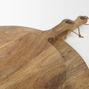 Karana Natural Solid Wood Round Serving Boards - Default Title