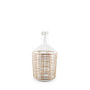 Troian Medium Rattan Wrapped Glass Bottle - Default Title