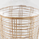 Troian Medium Rattan Wrapped Glass Bottle - Default Title