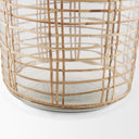 Troian Medium Rattan Wrapped Glass Bottle - Default Title