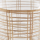 Troian Large Rattan Wrapped Glass Bottle - Default Title
